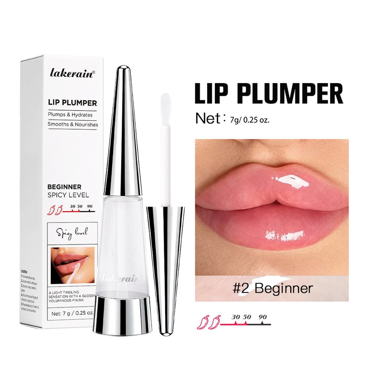 Moisturizing Lip Plumper, Nourishing Lip Gloss, Instant Fullness & Glossy Finish, Long-Lasting Moisture, Boosts Volume for Fuller-Looking Lips, Hydrating Formula, 6 Shades for All Skin Tone, Cosmetics