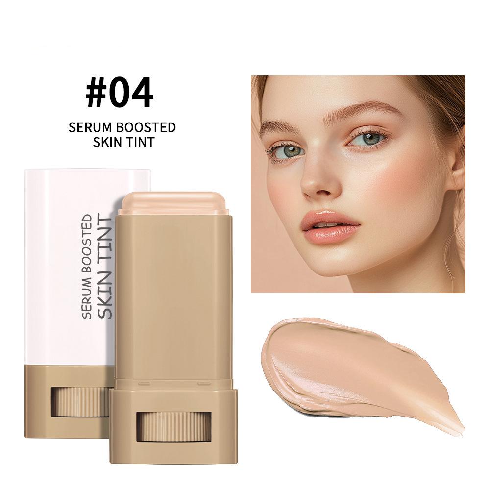 Solid Stick, Moisturizing Concealer Stick, Face Foundation, Long-Lasting Boost Skin Tint, Skin Perfector, Hydrating Creamy Formula, Lightweight Flawless Coverage, Smooth Non-Cakey Finish for Radiant Even Skin Tone, Moisture