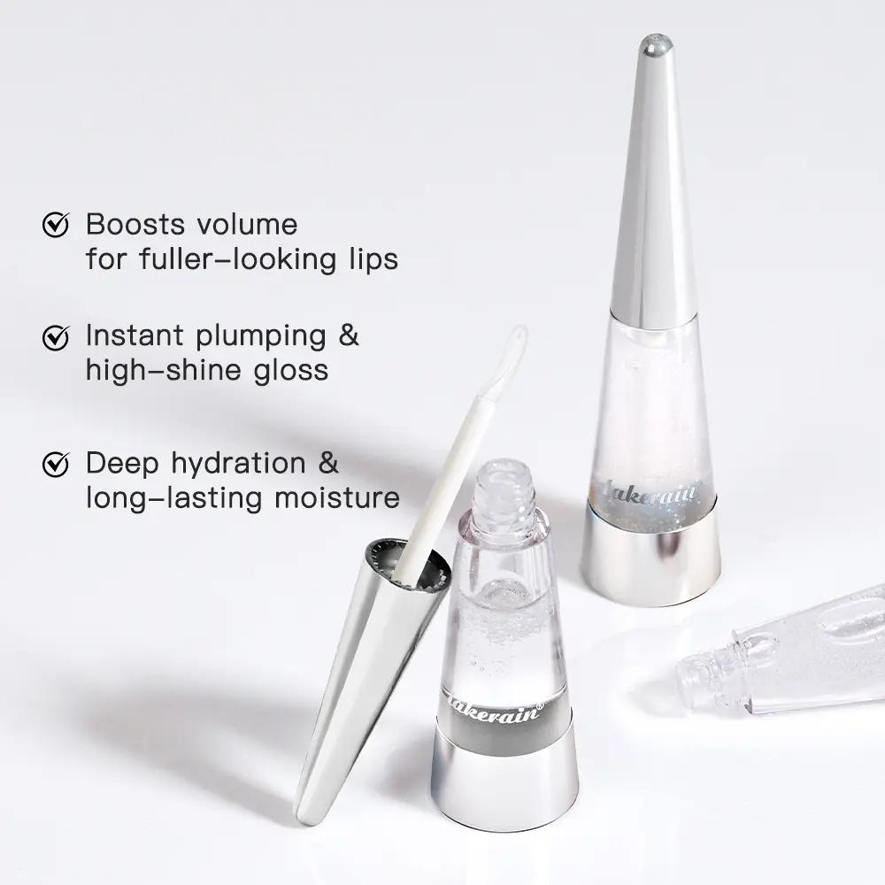 Moisturizing Lip Plumper, Nourishing Lip Gloss, Instant Fullness & Glossy Finish, Long-Lasting Moisture, Boosts Volume for Fuller-Looking Lips, Hydrating Formula, 6 Shades for All Skin Tone, Cosmetics