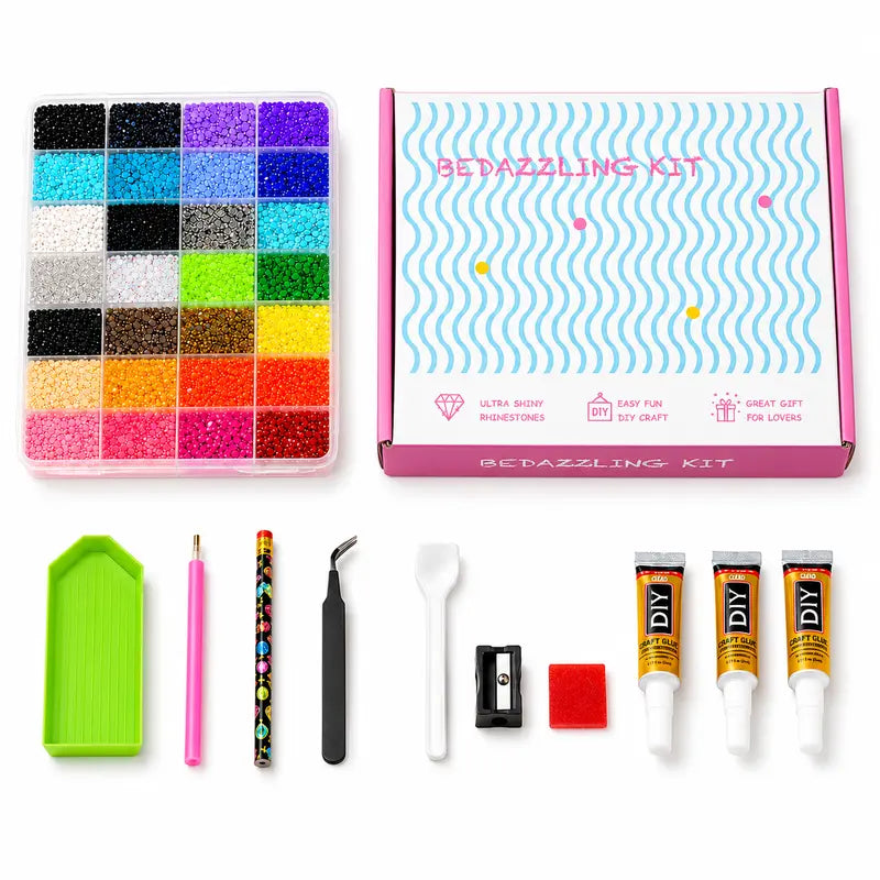 42 Colors 3mm Jelly Flatback Rhinestones Kit