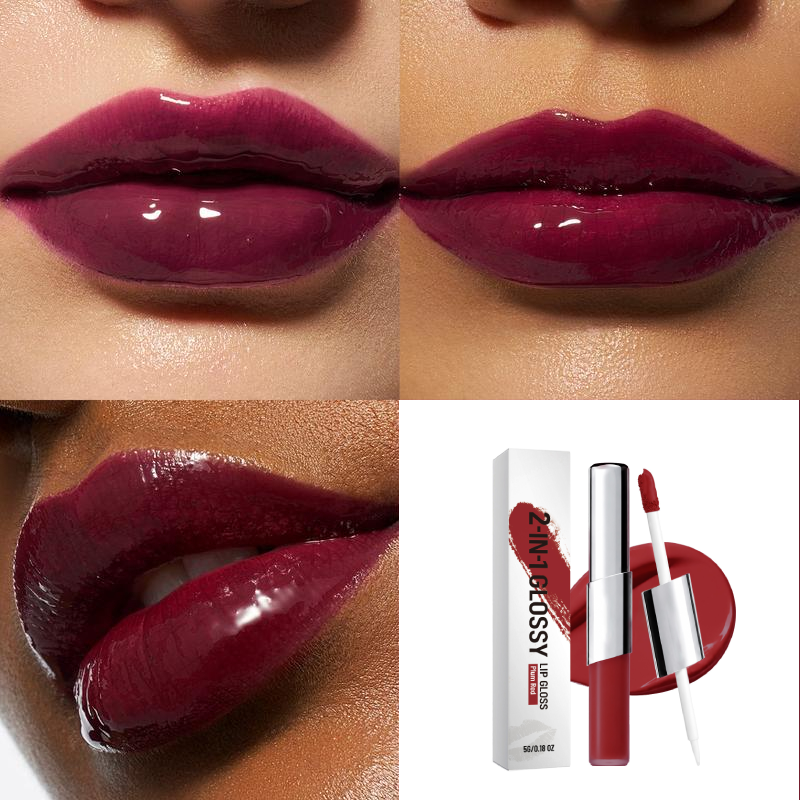 Perfect Twin Lip — Dual-Ended Liquid Lipstick with Velvet Matte Color and Glossy Shine