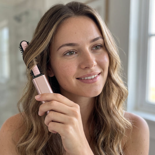 ✨Wireless Mini Hot Comb | Portable Bangs Straightener & Curler, No Heat Damage