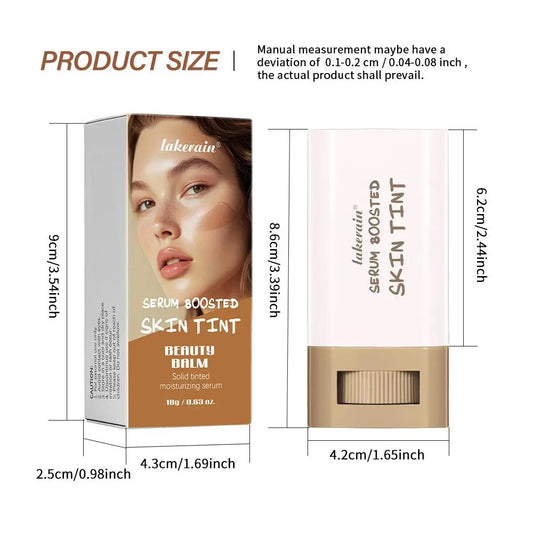 2 Counts Foundation Stick Serum Skin Tint 18g #2 Natural Finish