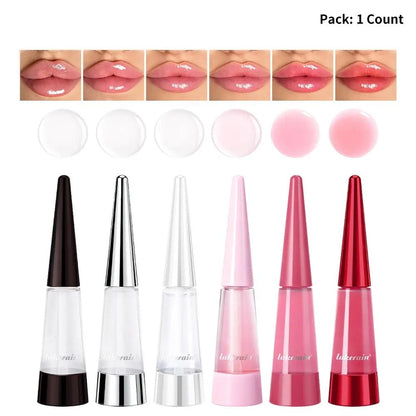 Moisturizing Lip Plumper, Nourishing Lip Gloss, Instant Fullness & Glossy Finish, Long-Lasting Moisture, Boosts Volume for Fuller-Looking Lips, Hydrating Formula, 6 Shades for All Skin Tone, Cosmetics