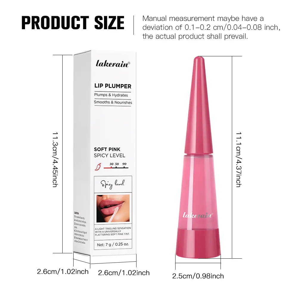 Moisturizing Lip Plumper, Nourishing Lip Gloss, Instant Fullness & Glossy Finish, Long-Lasting Moisture, Boosts Volume for Fuller-Looking Lips, Hydrating Formula, 6 Shades for All Skin Tone, Cosmetics