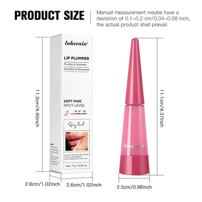 Moisturizing Lip Plumper, Nourishing Lip Gloss, Instant Fullness & Glossy Finish, Long-Lasting Moisture, Boosts Volume for Fuller-Looking Lips, Hydrating Formula, 6 Shades for All Skin Tone, Cosmetics