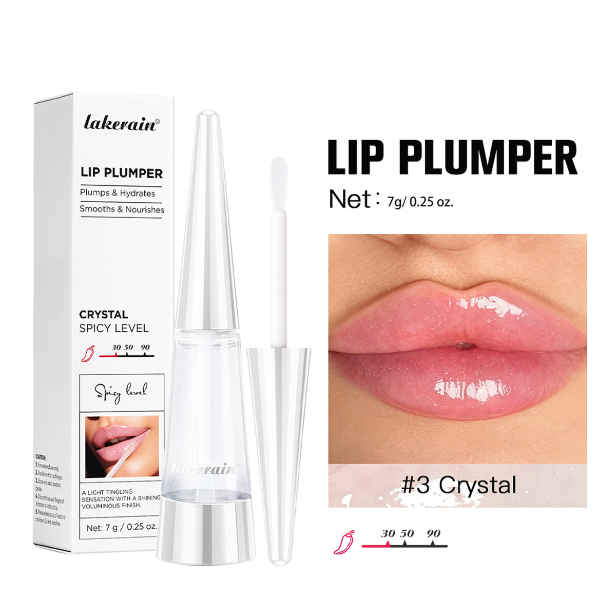Moisturizing Lip Plumper, Nourishing Lip Gloss, Instant Fullness & Glossy Finish, Long-Lasting Moisture, Boosts Volume for Fuller-Looking Lips, Hydrating Formula, 6 Shades for All Skin Tone, Cosmetics