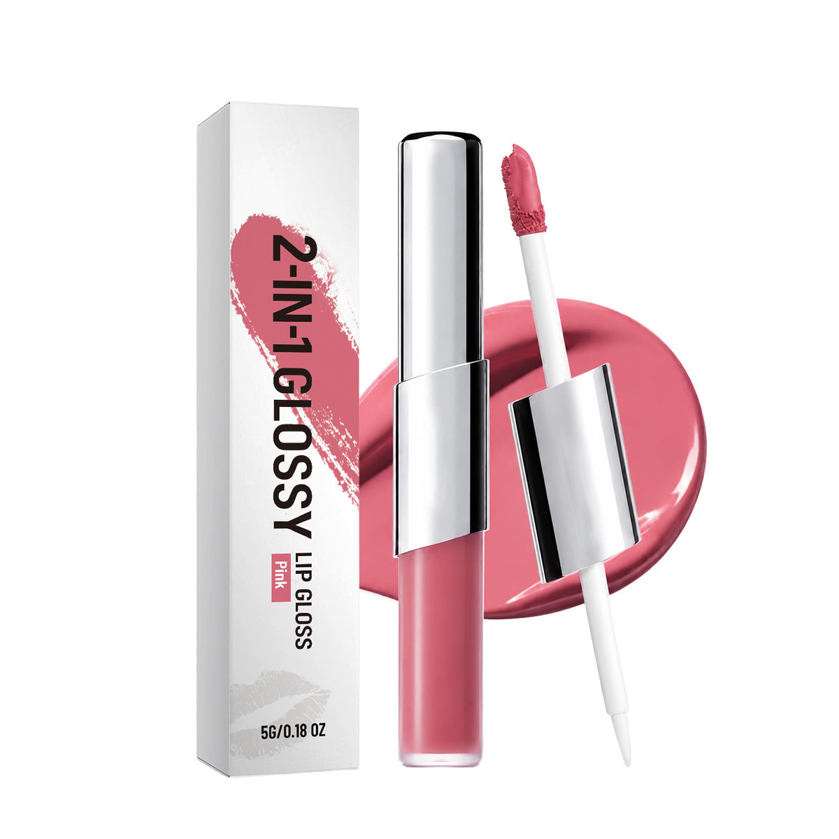 Perfect Twin Lip — Dual-Ended Liquid Lipstick with Velvet Matte Color and Glossy Shine