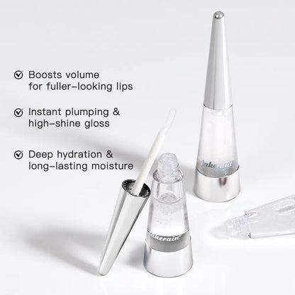 Moisturizing Lip Plumper, Nourishing Lip Gloss, Instant Fullness & Glossy Finish, Long-Lasting Moisture, Boosts Volume for Fuller-Looking Lips, Hydrating Formula, 6 Shades for All Skin Tone, Cosmetics