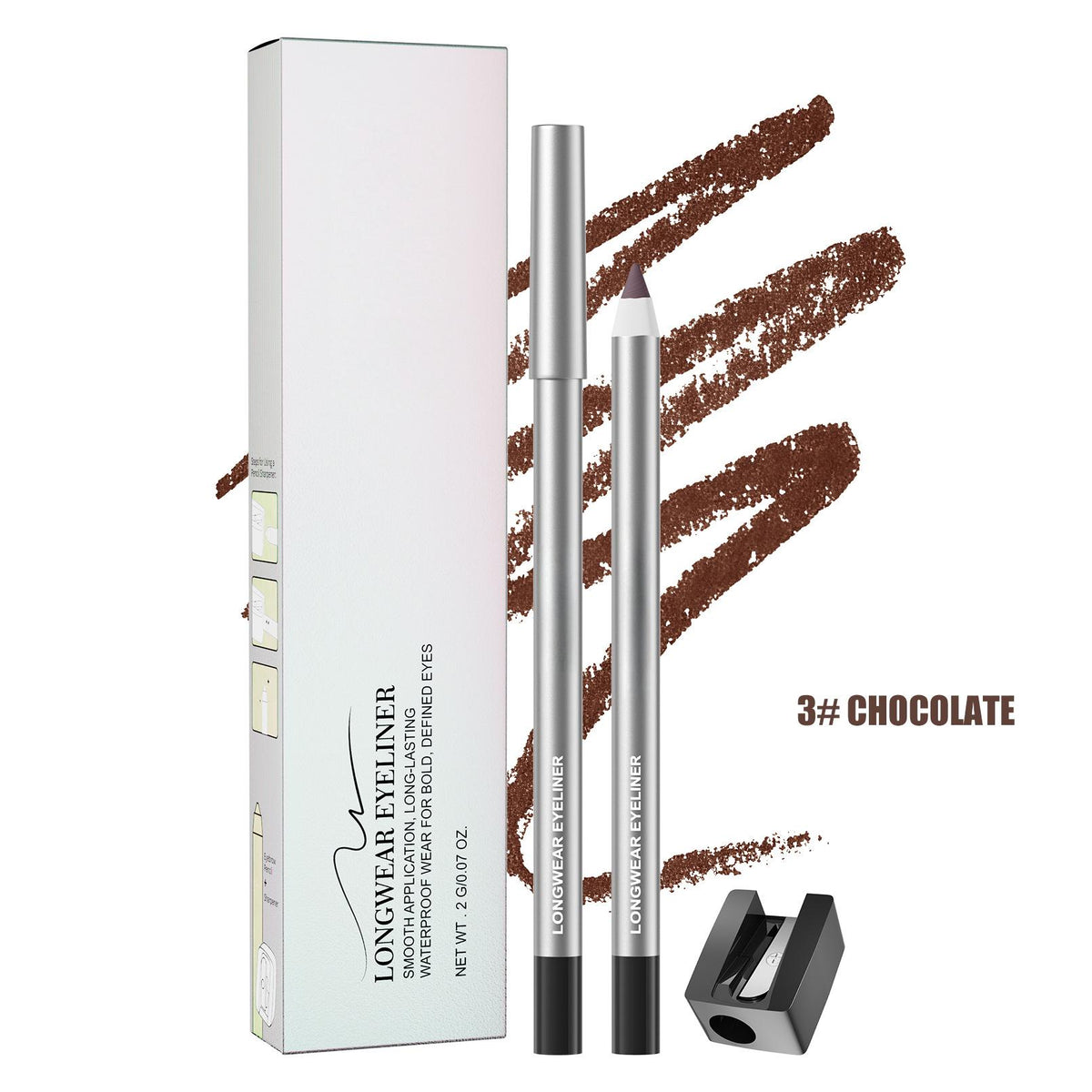 Waterproof Gel Eyeliner Pencil – 24-Hour Long-Lasting, Smudge-Proof Colored Gel Eyeliner