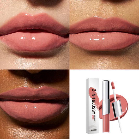 Perfect Twin Lip — Dual-Ended Liquid Lipstick with Velvet Matte Color and Glossy Shine