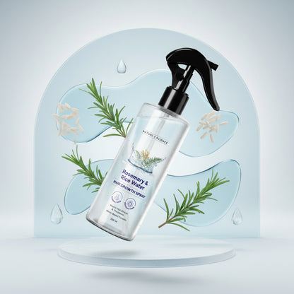 Rosemary Water and Rice Water |100% Natural Extract | Soft & Smooth Hair Non-Greasy & Fast Absorbing | 200 ml