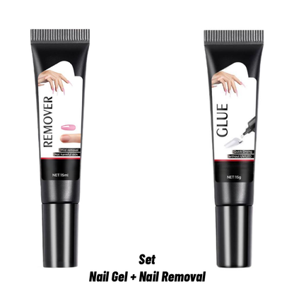 Semi-Solid Nail Glue Kit with Remover