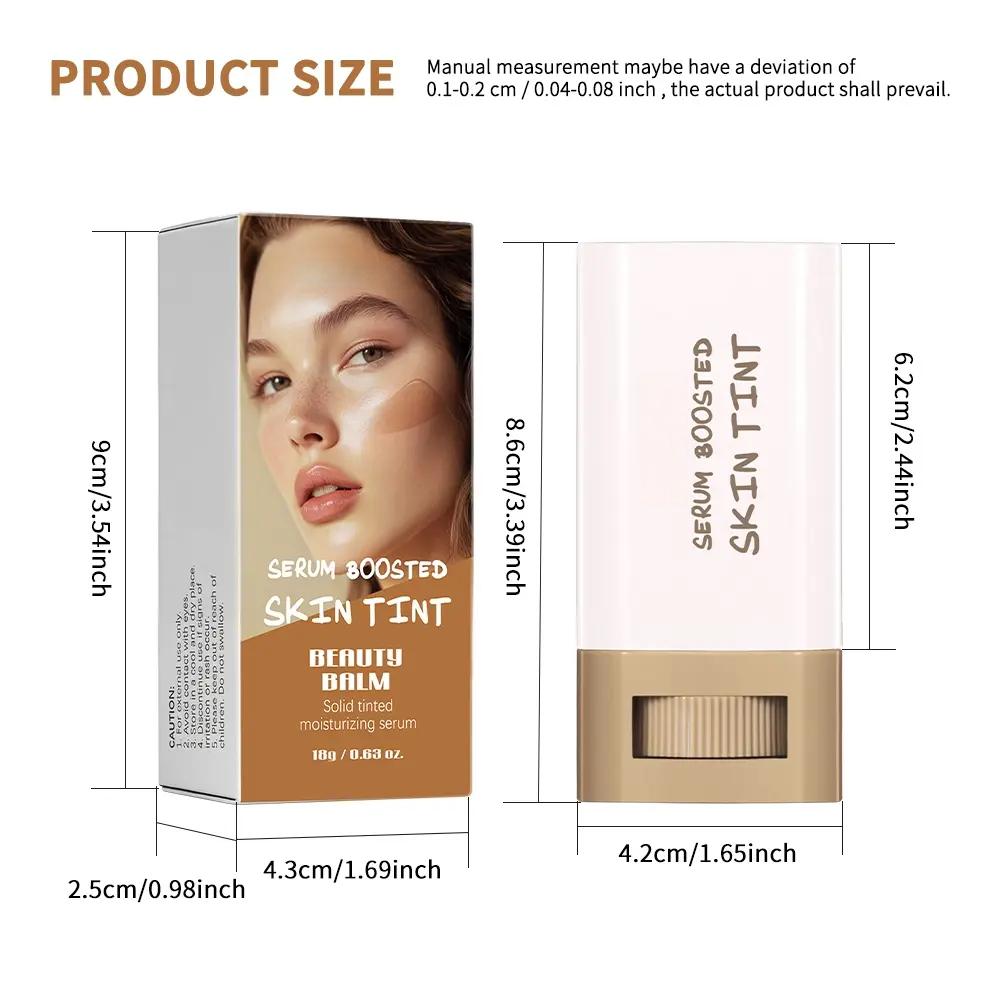 Solid Stick, Moisturizing Concealer Stick, Face Foundation, Long-Lasting Boost Skin Tint, Skin Perfector, Hydrating Creamy Formula, Lightweight Flawless Coverage, Smooth Non-Cakey Finish for Radiant Even Skin Tone, Moisture