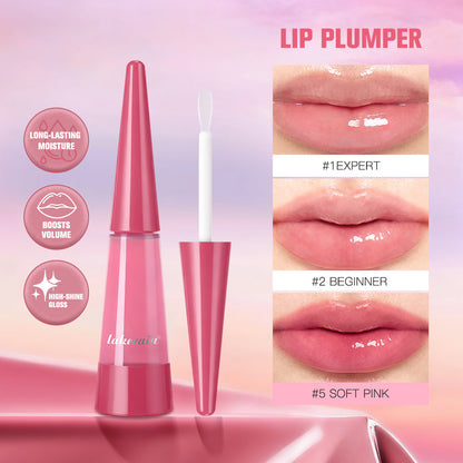 Moisturizing Lip Plumper, Nourishing Lip Gloss, Instant Fullness & Glossy Finish, Long-Lasting Moisture, Boosts Volume for Fuller-Looking Lips, Hydrating Formula, 6 Shades for All Skin Tone, Cosmetics