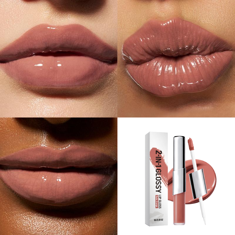 Perfect Twin Lip — Dual-Ended Liquid Lipstick with Velvet Matte Color and Glossy Shine